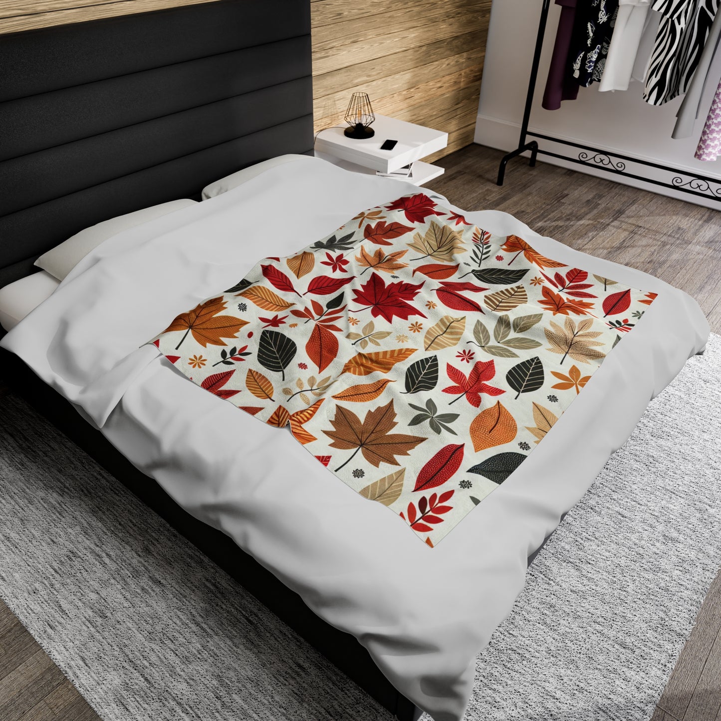 Fall Leaves Plush Blanket